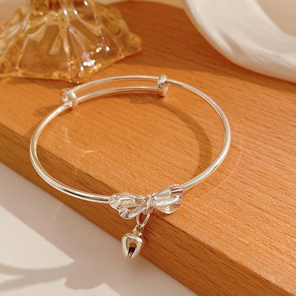 Silver Plated Heart Shape Bracelet